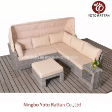 Hot Rattan Sofa mit C-Tisch für Outdoor (5091)